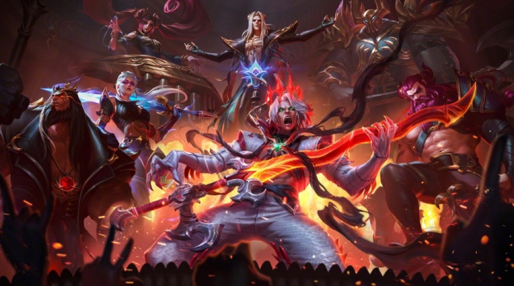 巴赫的夜魔装扮预示着对Xm的毒龙团队战斗的致命免费礼物，XG赢得了第一场比赛